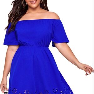 Elegant Blue Women's Dress